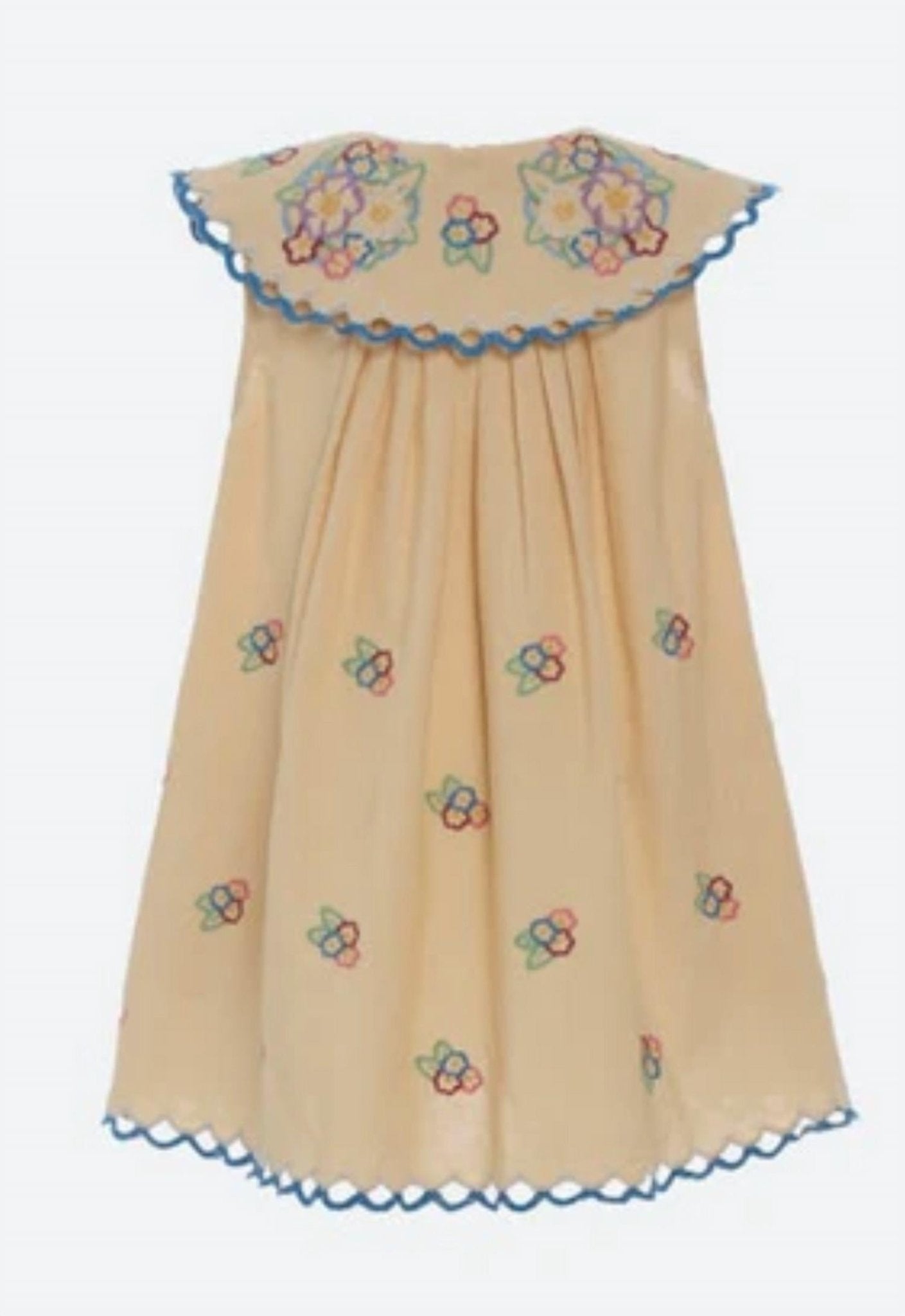 Sea - Girl's Melinda Embroidered Dress - beige - casual - clothing