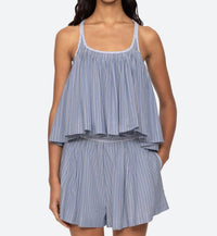 Sea - Helmi Striped Shirting Tank