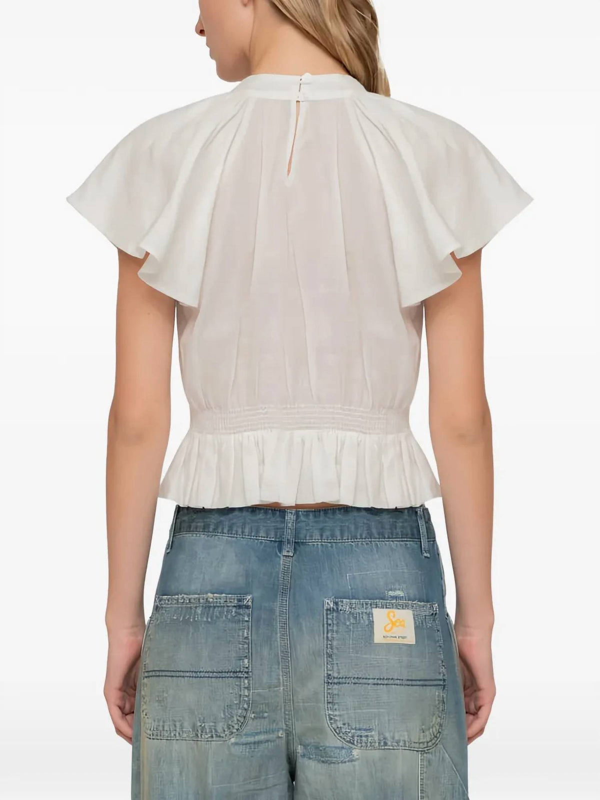 Sea - Holden Flower Flatter Sleeve Top