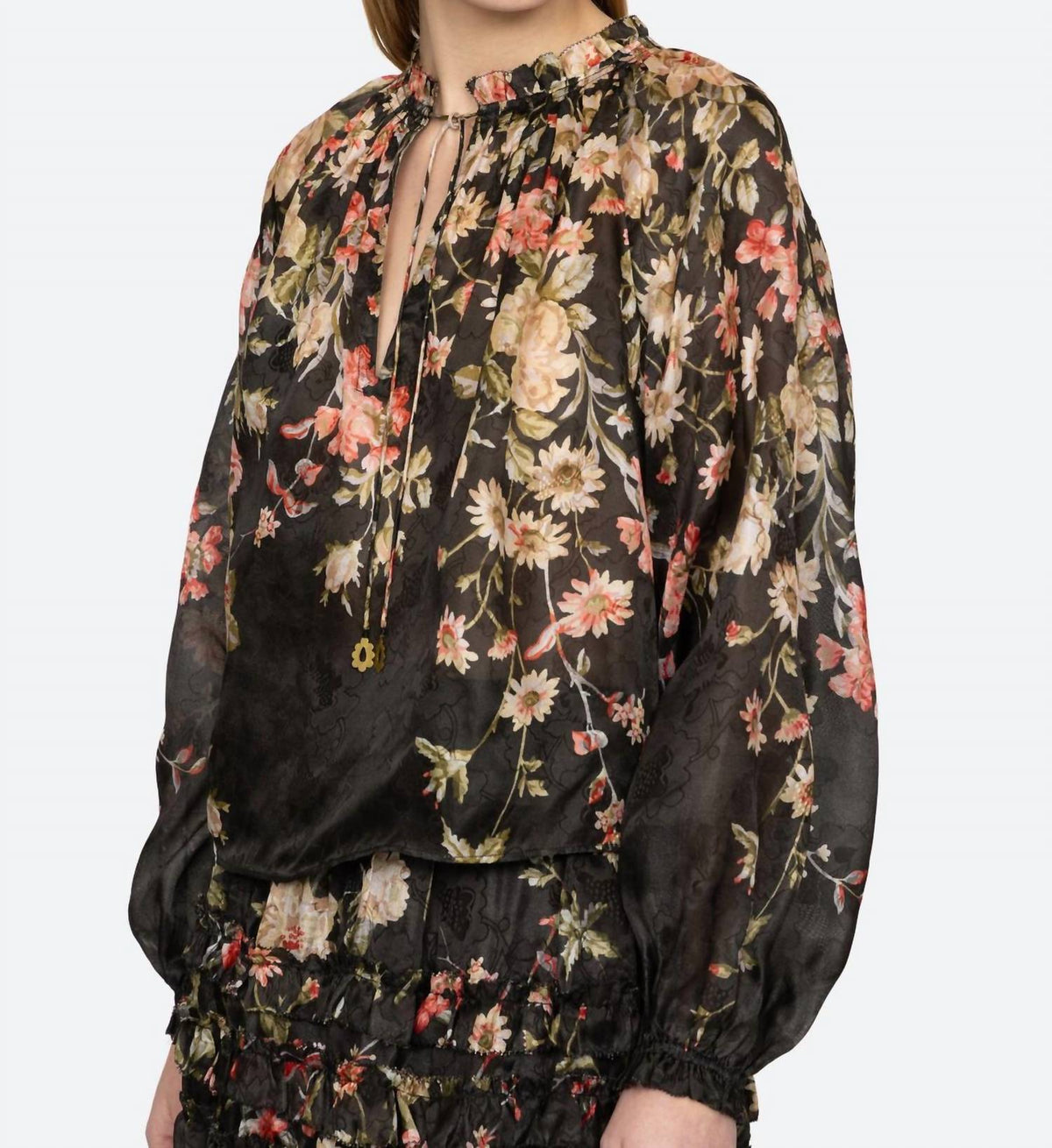 Sea - Jolie Print Long Sleeve Top