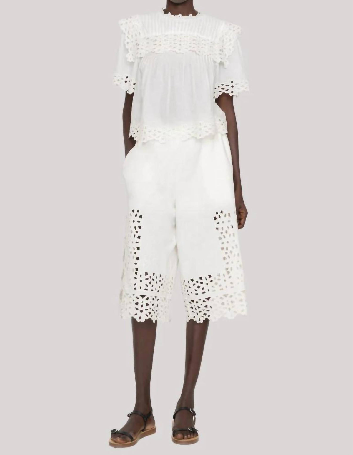 Sea - Leila Eyelet Top