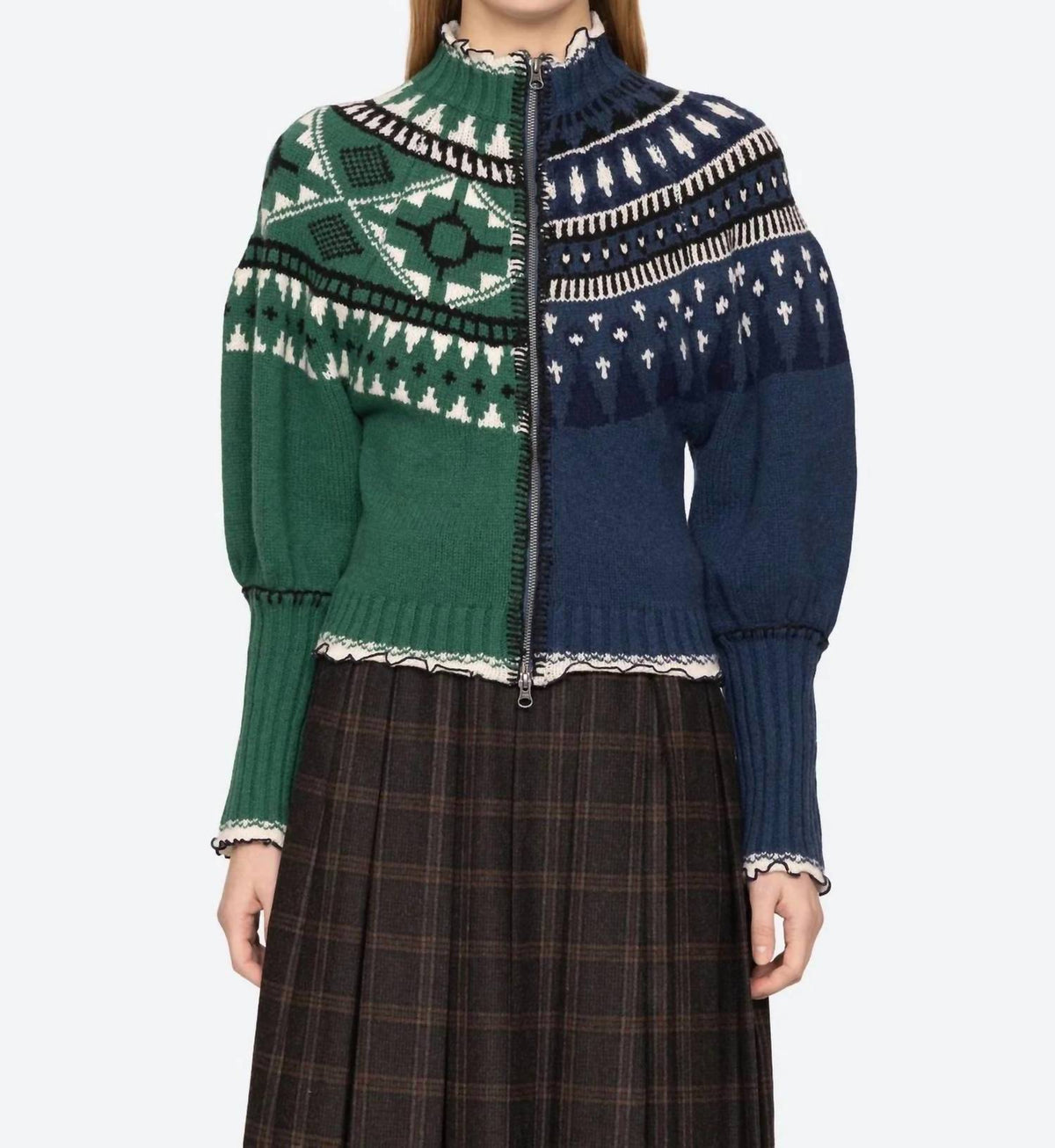 Sea - Linea Zip Front Cardigan