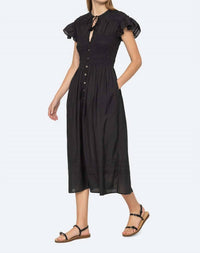 Sea - Nomi Solid Dress - black - clothing - cotton - blend