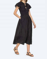 Sea - Nomi Solid Dress - black - clothing - cotton - blend