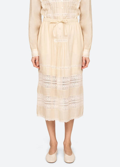 Sea - Pippa Solid Midi Skirt