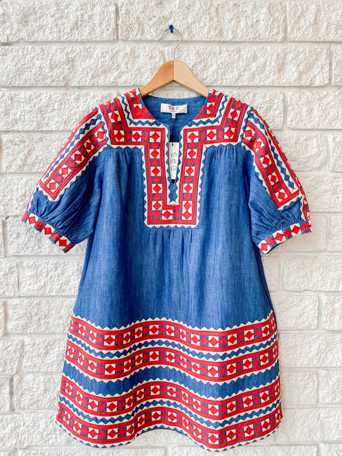 Sea - Stina Chambray Mini Dress