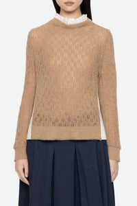 Sea - Teagen Knit Combo Long Sleeve Sweater