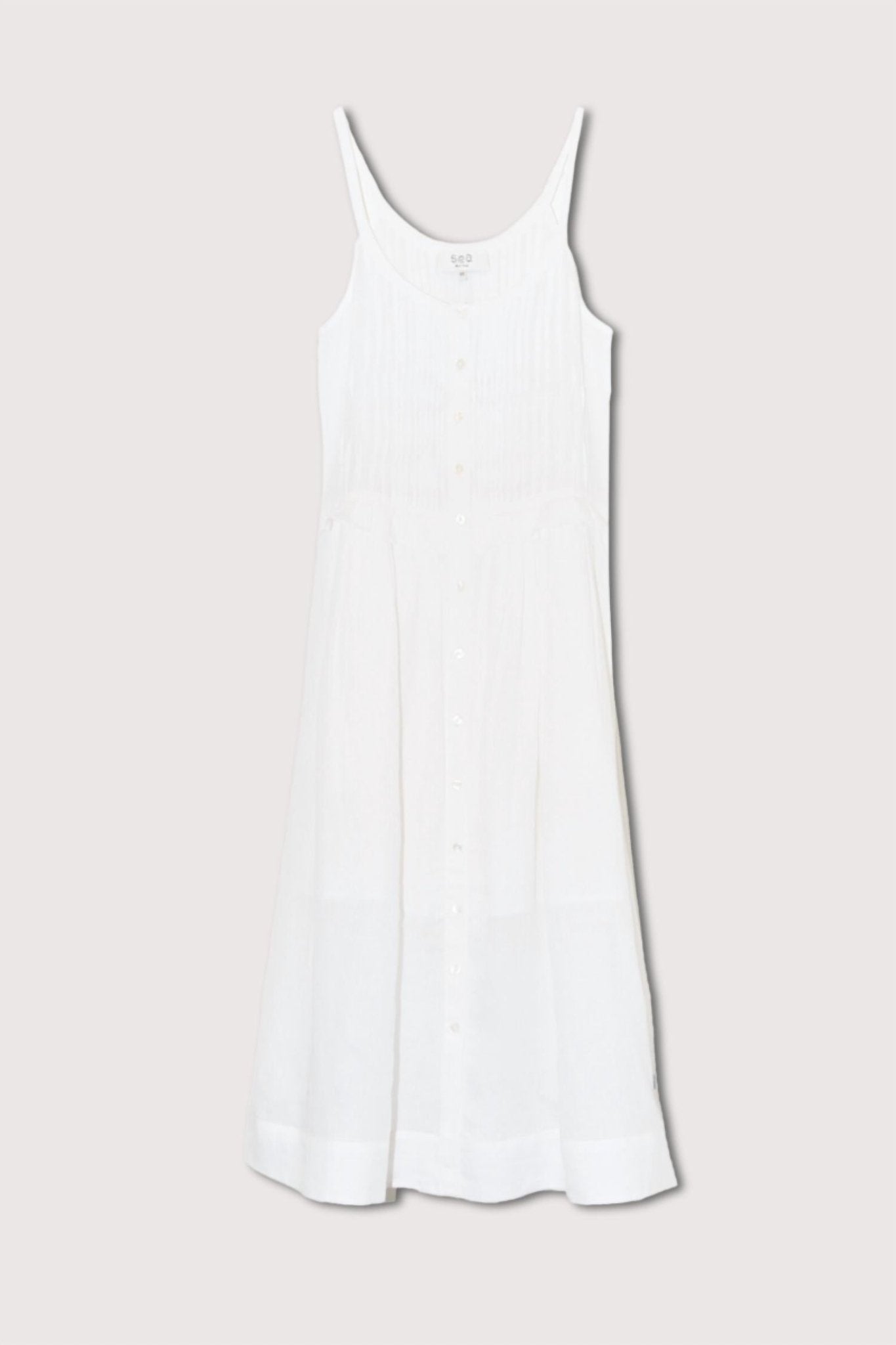 Sea - Zora Tank Button Down Dress - clothing - dresses - midi