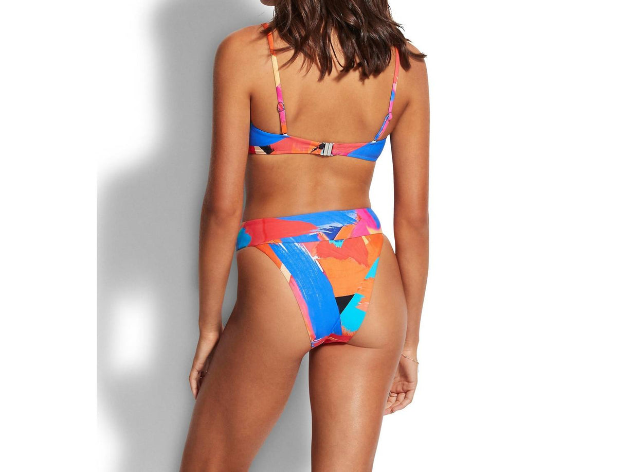 Seafolly - Arthouse Banded Hi Rise Bikini Bottom
