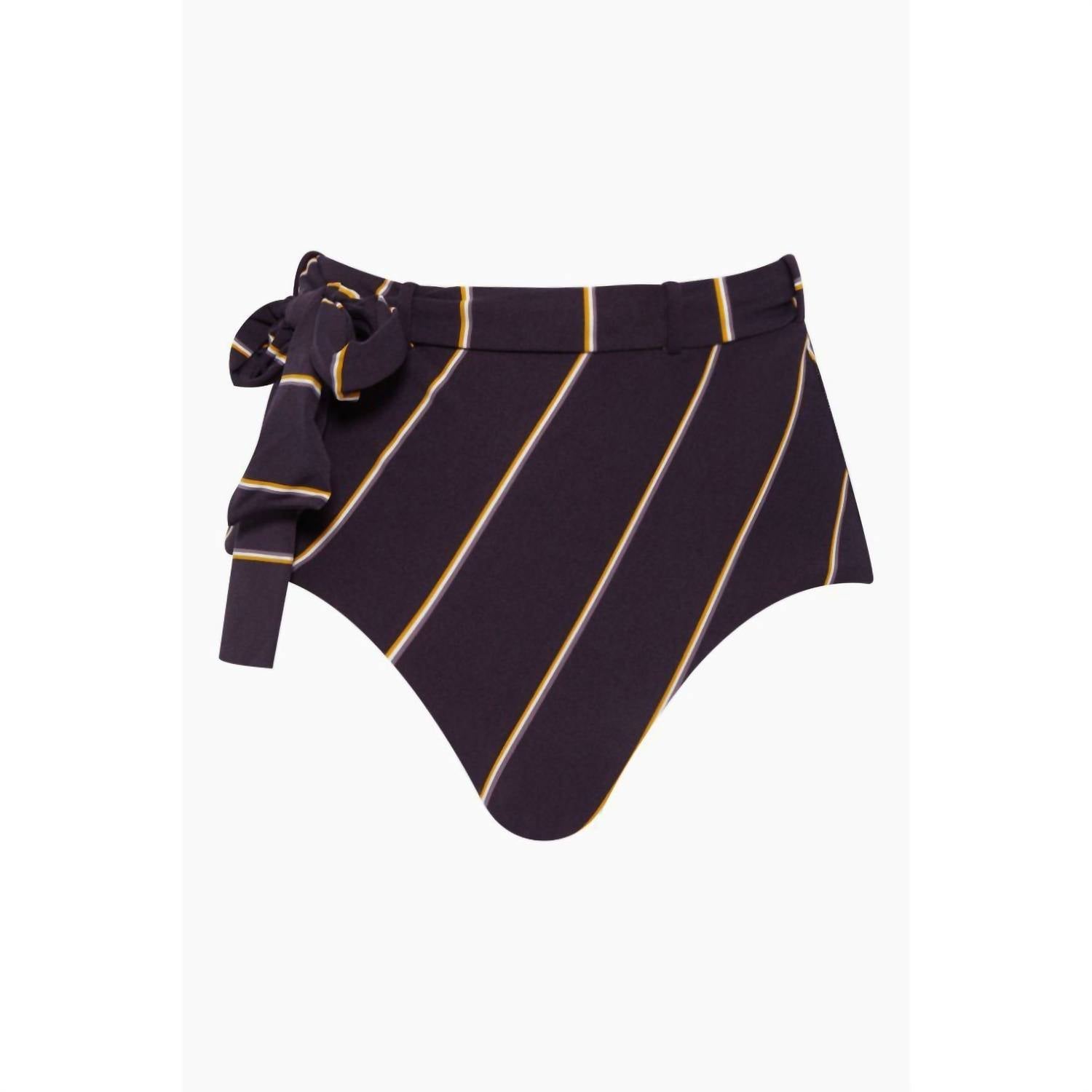 Seafolly - Belted High Waist Bikini Bottom - bikinis - clothing - purple