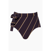 Seafolly - Belted High Waist Bikini Bottom - bikinis - clothing - purple