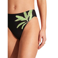 Seafolly - High Rise Swimwear Bottom - bikinis - black - clothing