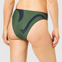 Seafolly - New Wave High Rise Bottom - bikinis - clothing - green