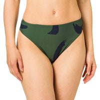 Seafolly - New Wave High Rise Bottom - bikinis - clothing - green