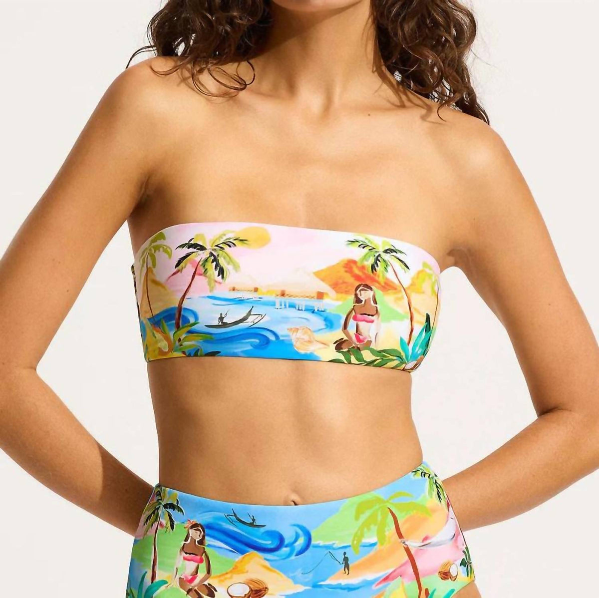Seafolly - South Pacific Bandeau Bikini Top