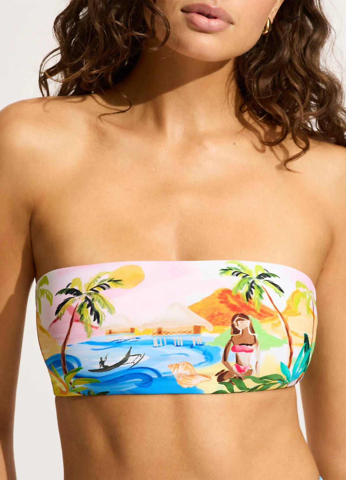 Seafolly - South Pacific Bandeau Bikini Top