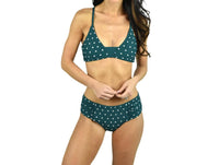 Seafolly - Wide Side Retro Bikini Bottom - bikinis - clothing - green
