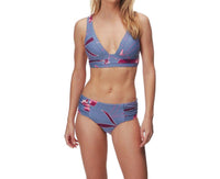 Seafolly - Wide Side Retro Bikini Bottom - bikinis - clothing - floral
