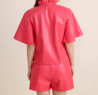 S'Edge - Kara Leather Top