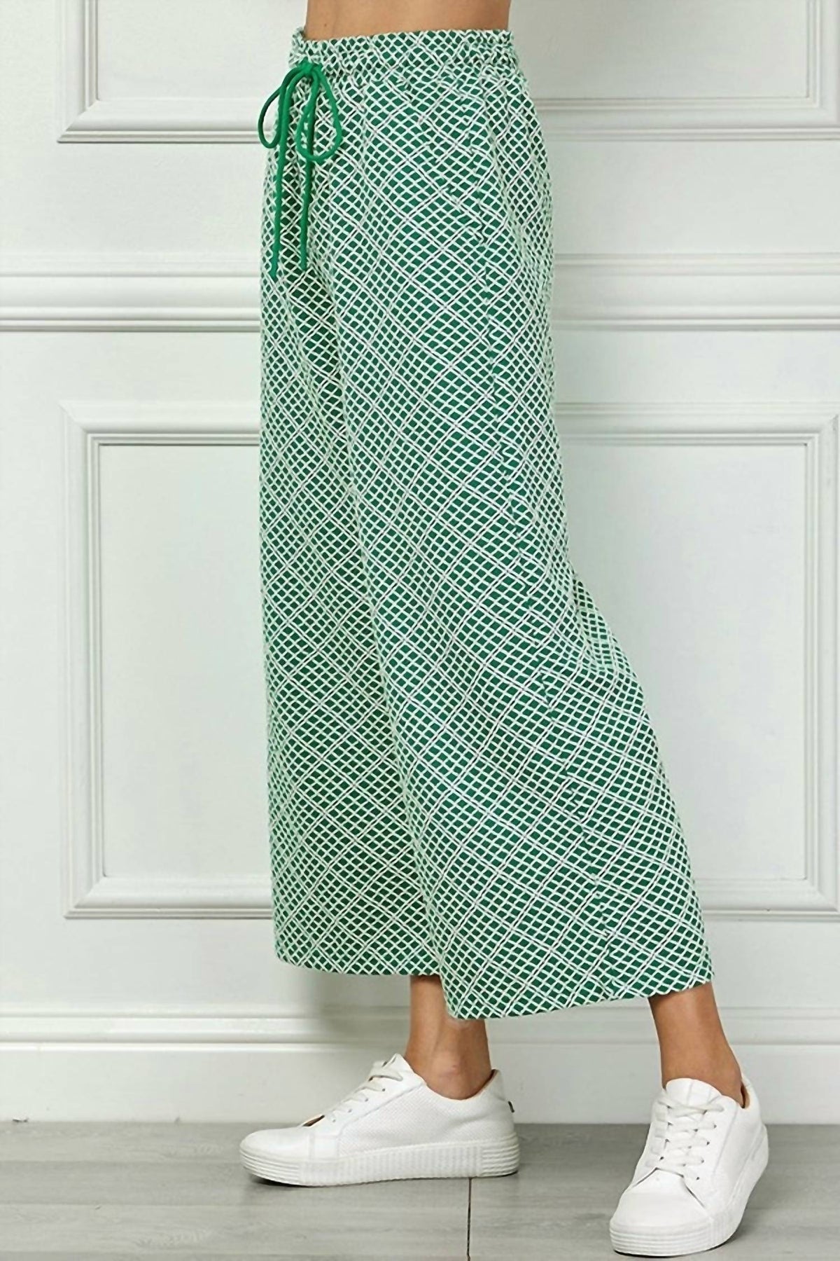 See And Be Seen - Cropped Wide Texture Pants