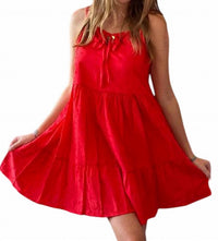 Self Contrast - Embroidered Dress
