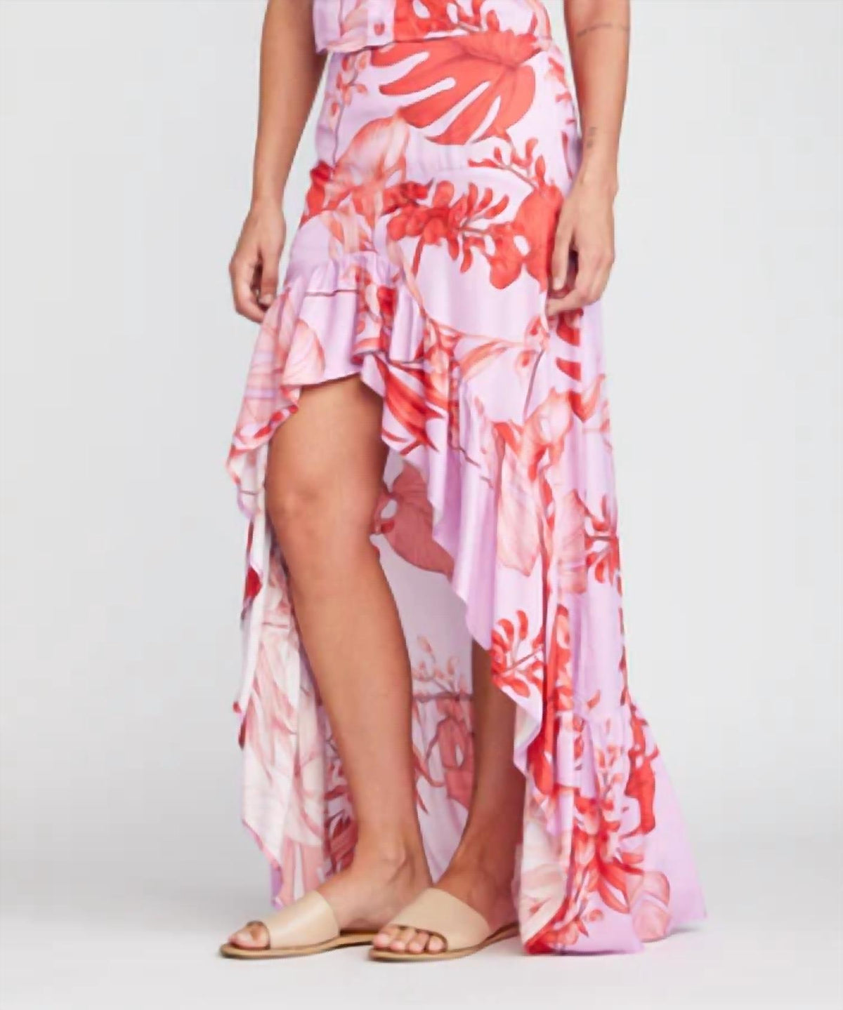 Self Contrast - Jemma Ruffle Skirt