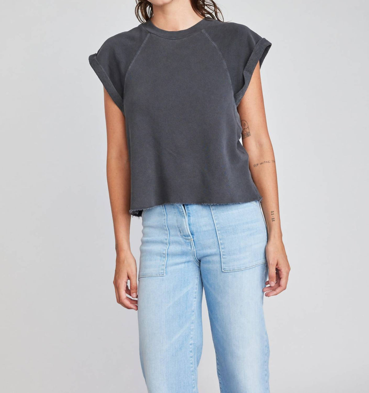 Self Contrast - Wesley Short Sleeve Sweatshirt