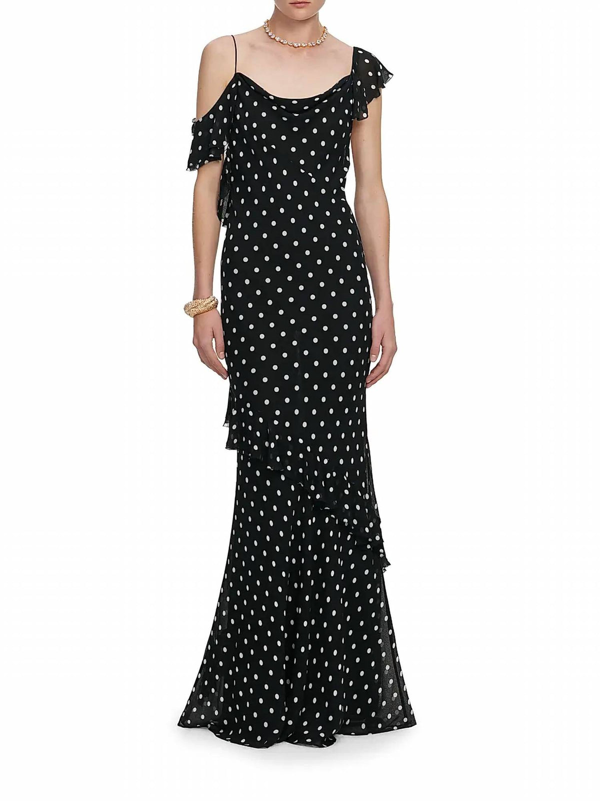 Self-Portrait - Polka Dot Maxi Gown