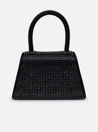 Self - Portrait - Women's Rhinestone Micro Bow Bag - bags - black - handbags
