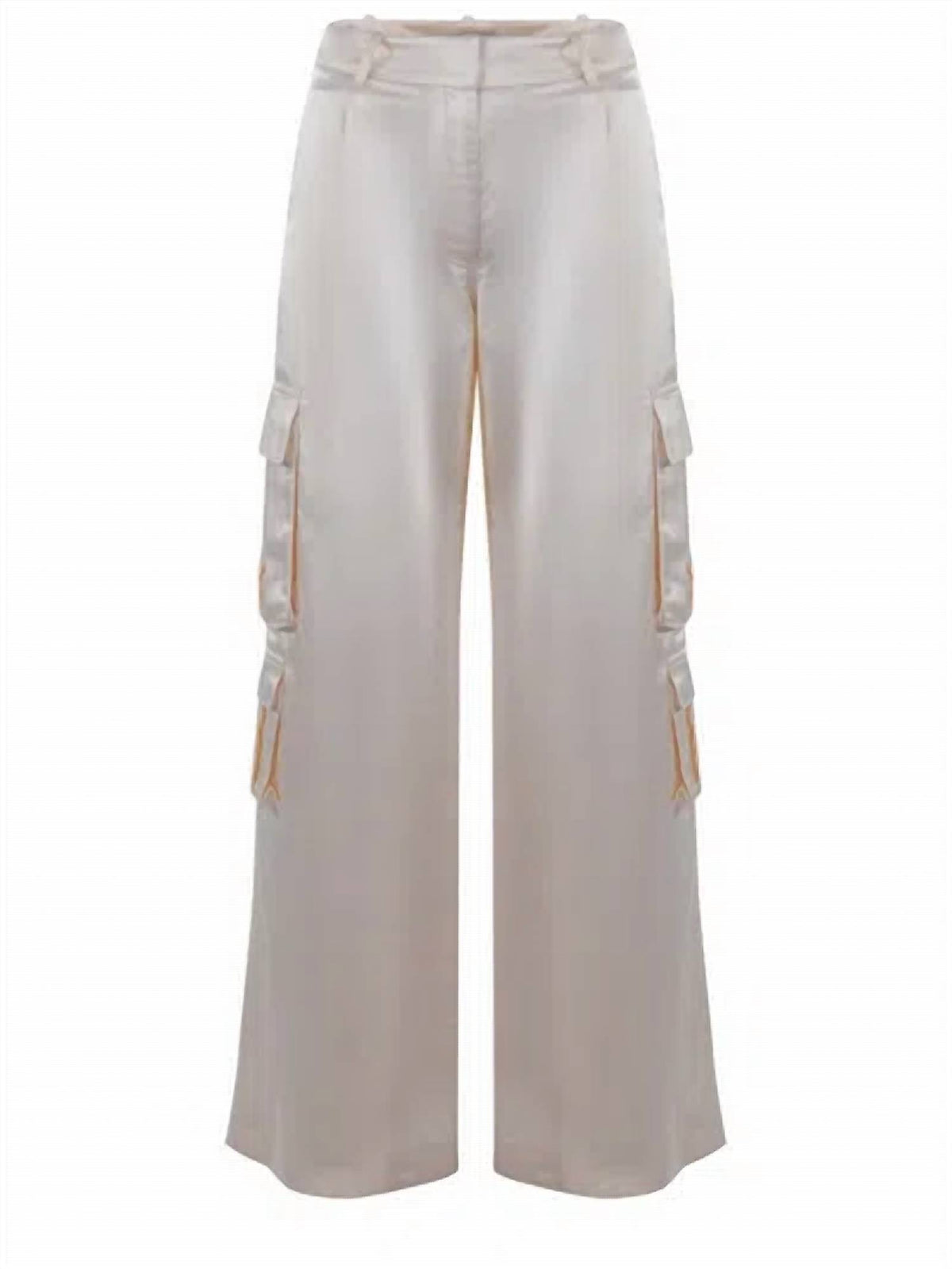 Self-Portrait - Women's Satin Cargo Trousers