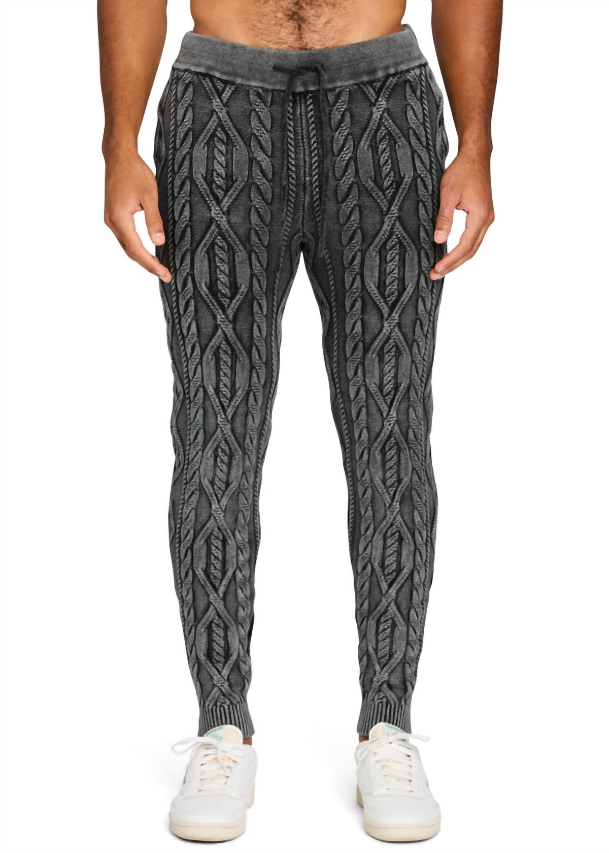 Ser.O.Ya - Elijah Cable Knit Jogger Pants