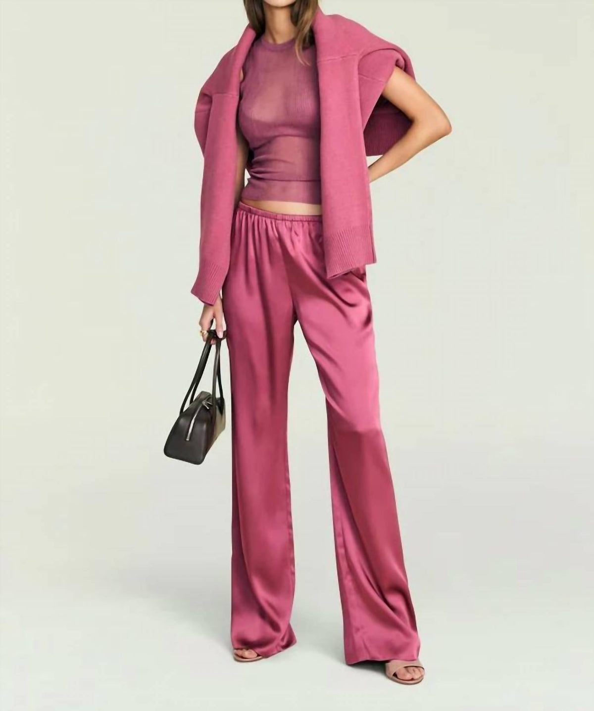 Ser.O.Ya - Lillian Satin Pull-on Pants