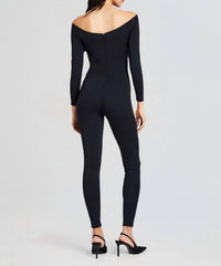 Ser.O.Ya - Andromeda Cut Out Catsuit - black - clothing - jumpsuits