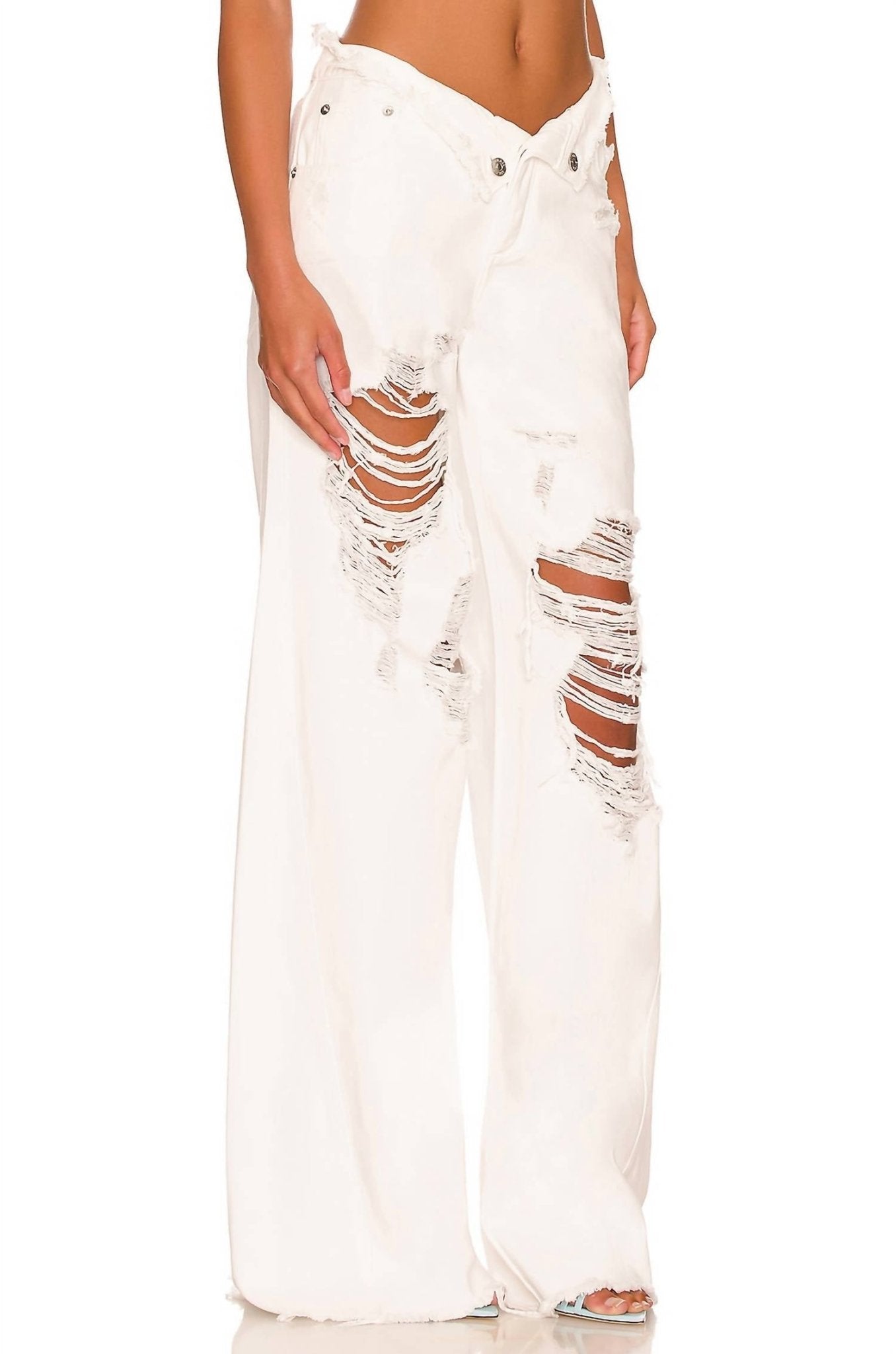 Ser.O.Ya - Ollie Wide Leg Jeans - clothing - cotton - flare