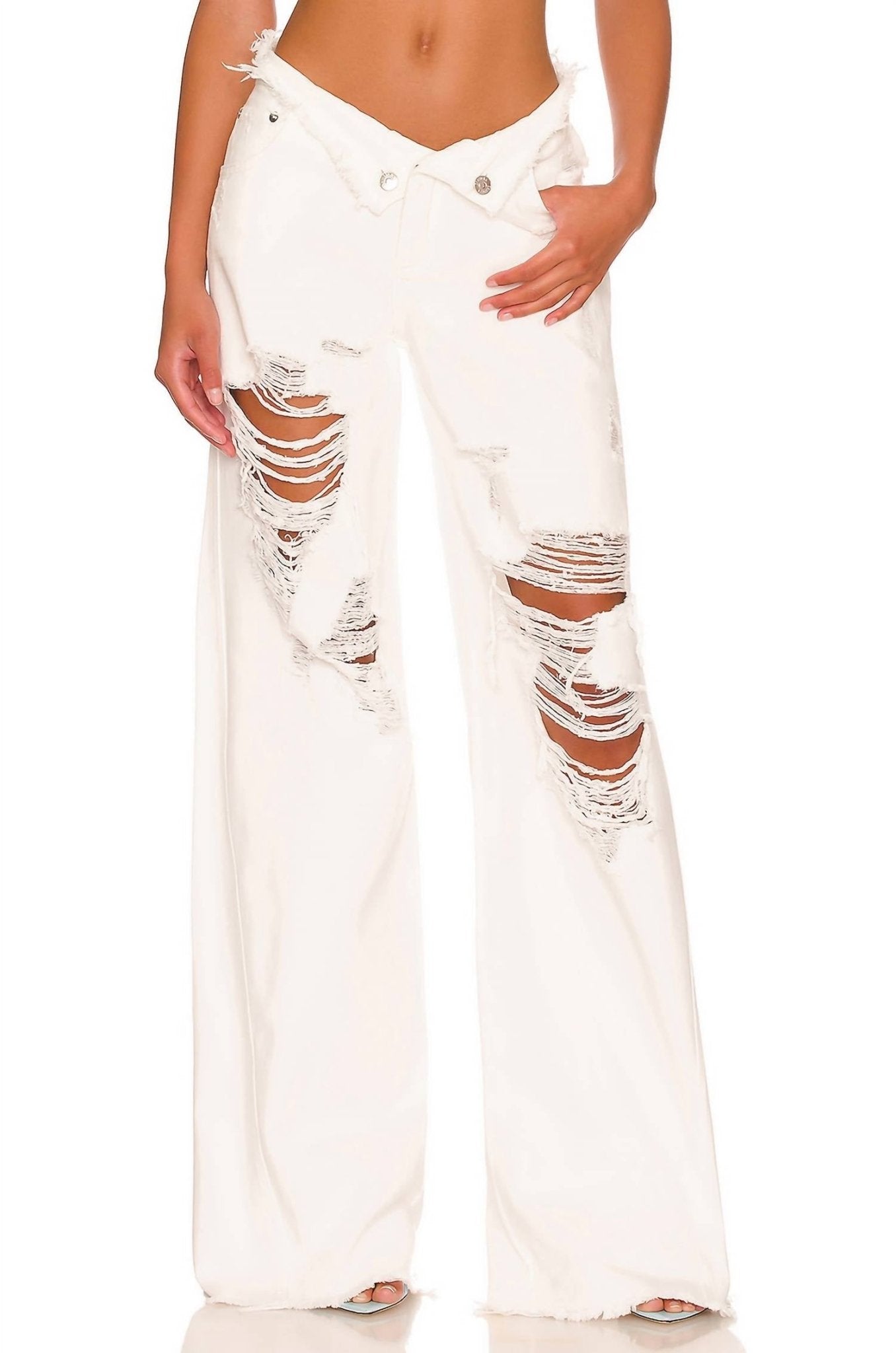 Ser.O.Ya - Ollie Wide Leg Jeans - clothing - cotton - flare