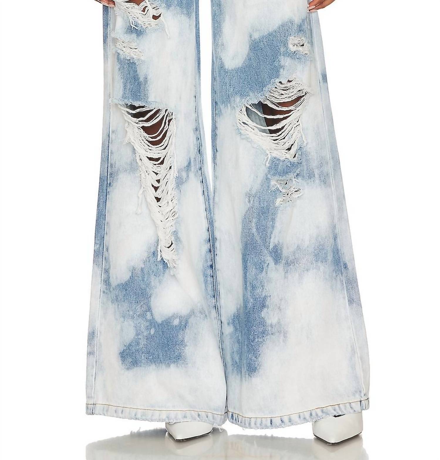 Ser.O.Ya - Saint Wide Leg Jeans - blue - clothing - cotton