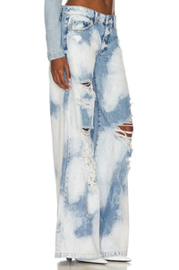 Ser.O.Ya - Saint Wide Leg Jeans - blue - clothing - cotton