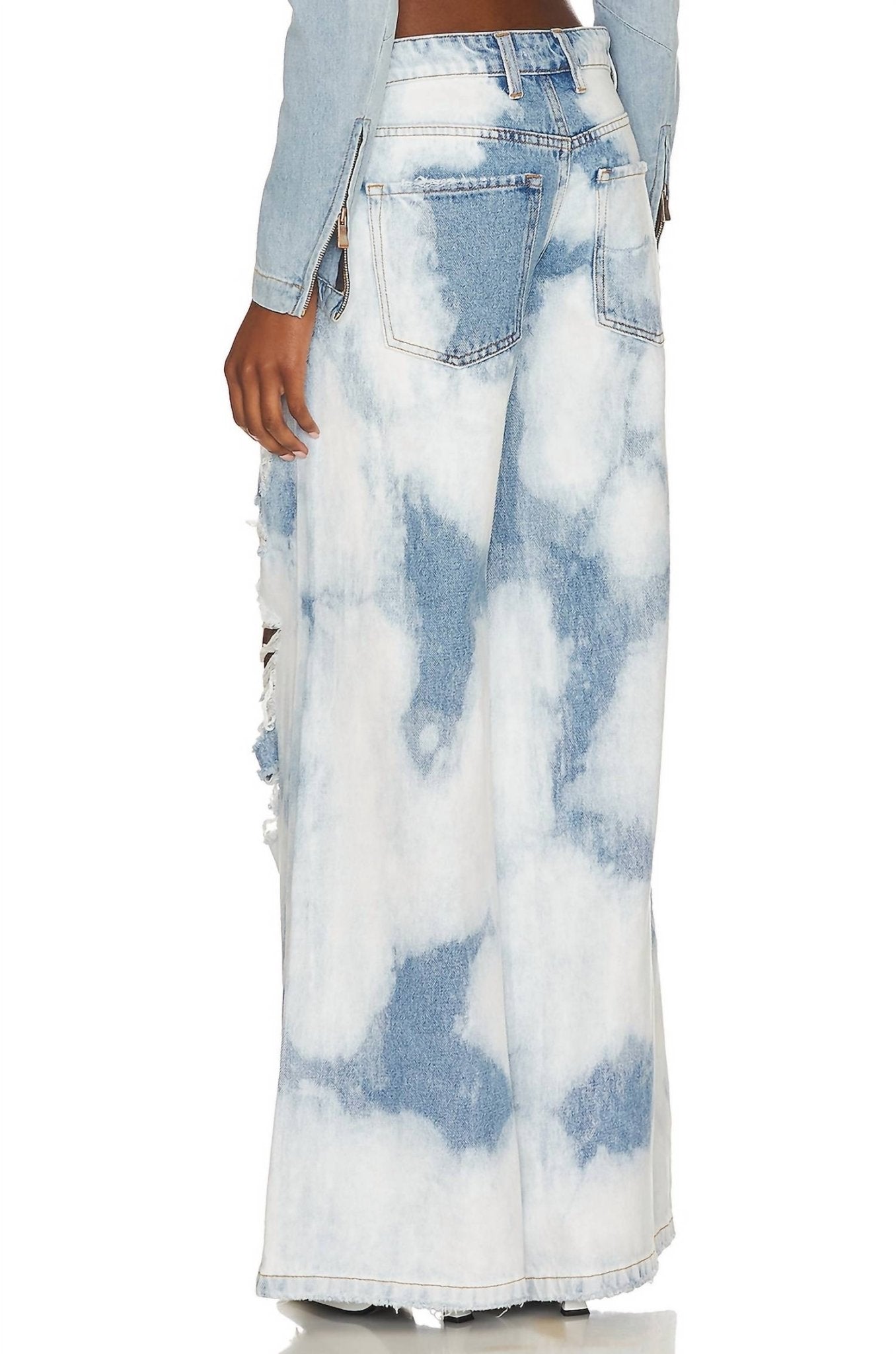 Ser.O.Ya - Saint Wide Leg Jeans - blue - clothing - cotton