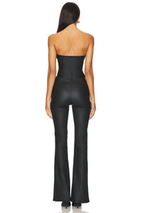 Ser.O.Ya - Vice Slim Flare Jumpsuit - black - clothing - jumpsuits