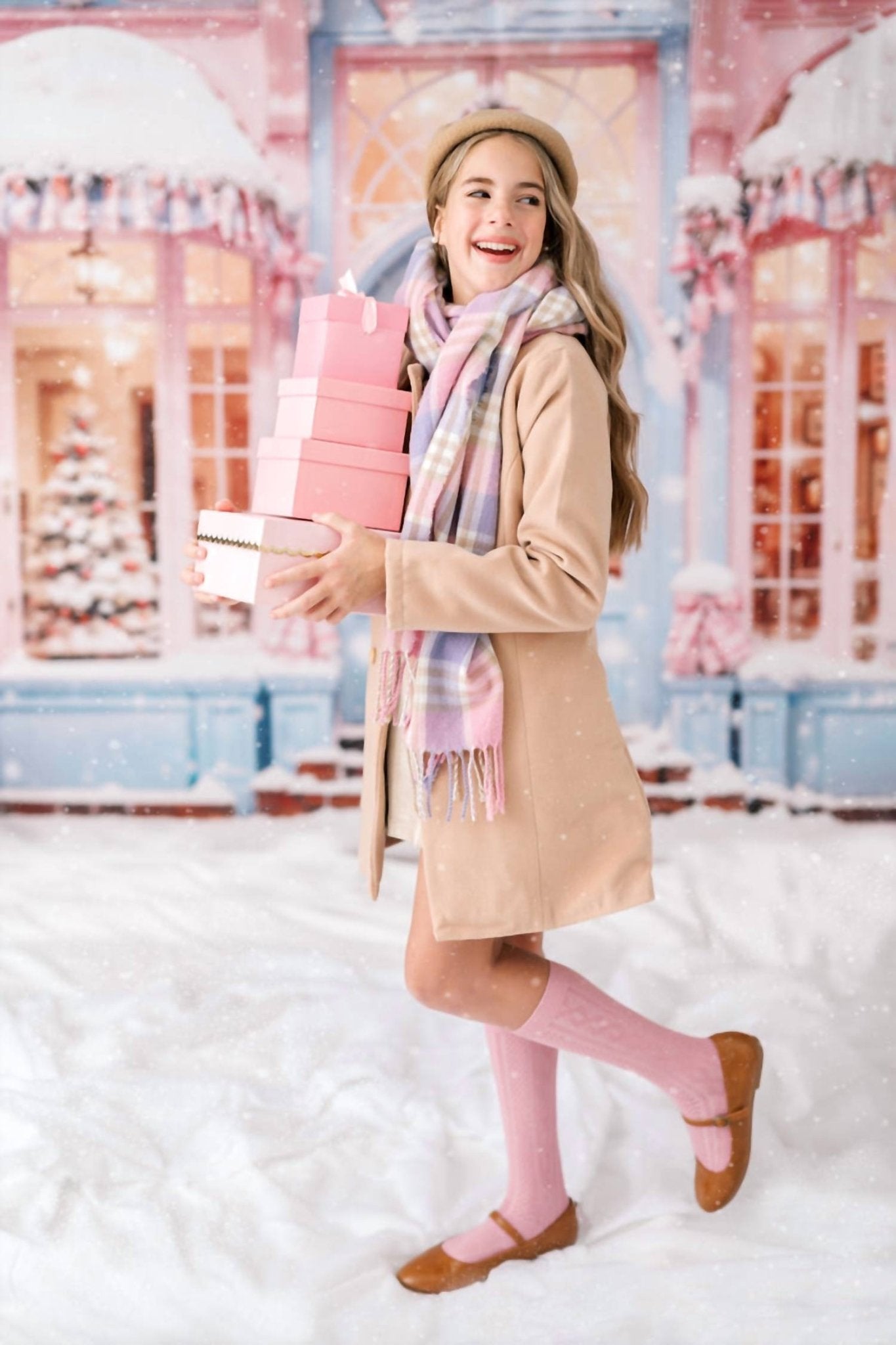 Set Proper - Girl's Collins Coat - beige - polyester - 