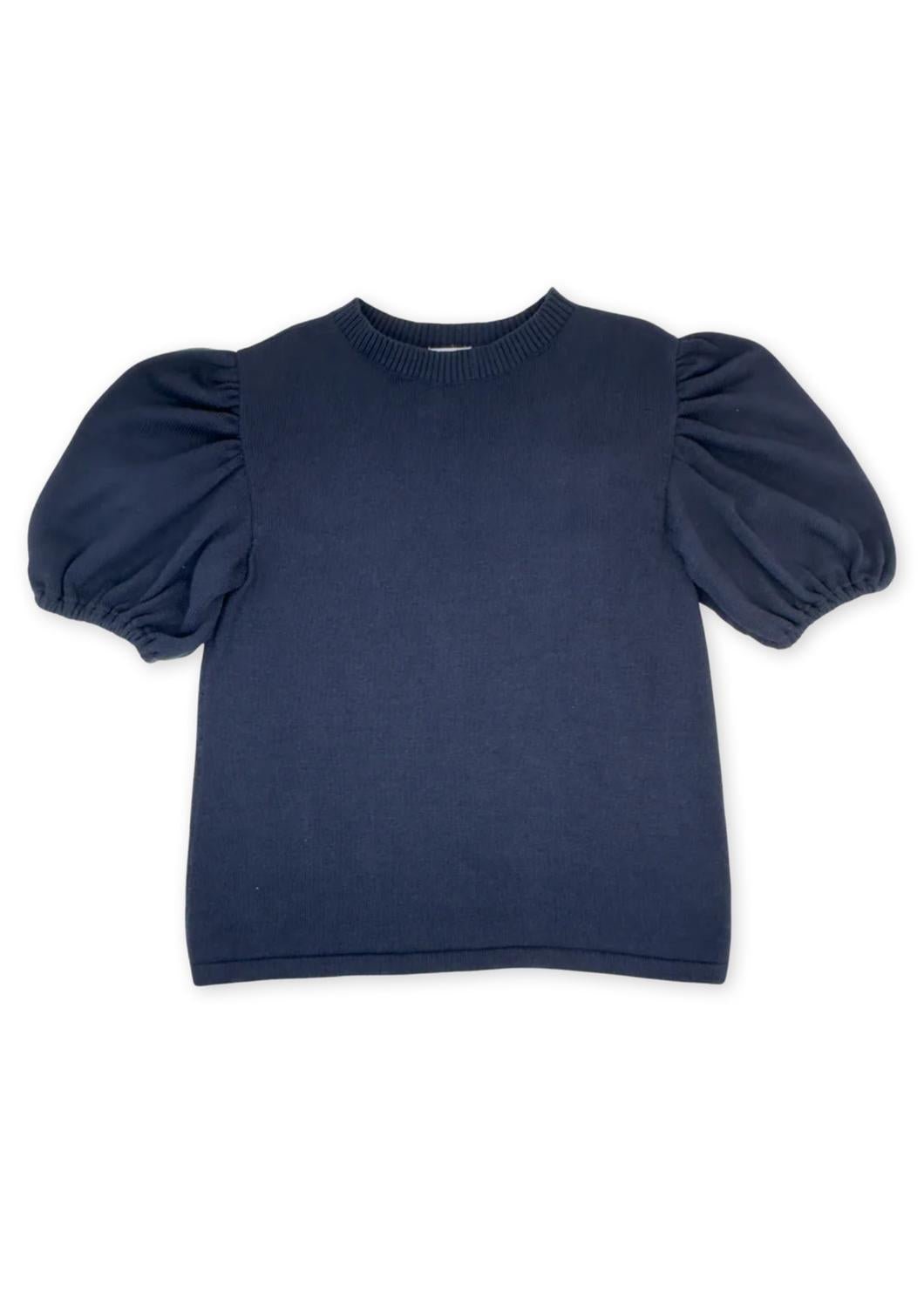 Set Proper - Girl's Jane Sweater Blouse - blouses - blue - clothing