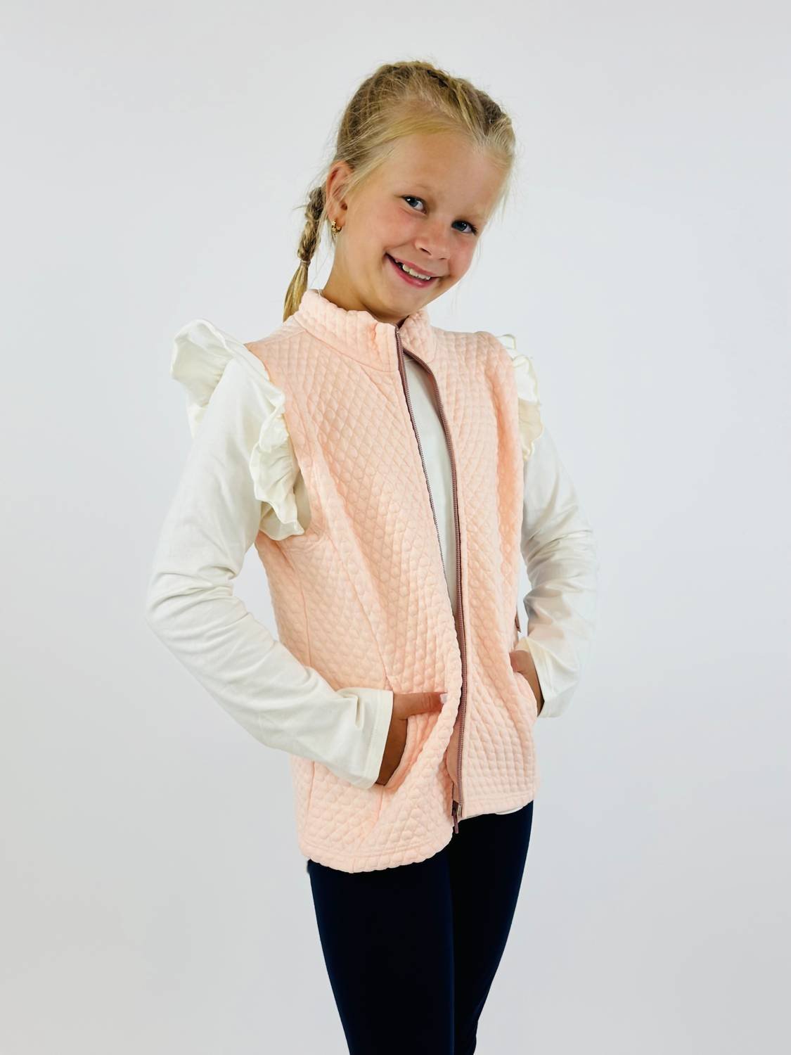 Set Proper - Girl's Quilted Virginia Vest - clothing - coats - jackets