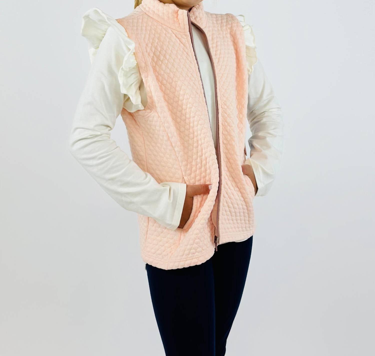 Set Proper - Girl's Quilted Virginia Vest - clothing - coats - jackets