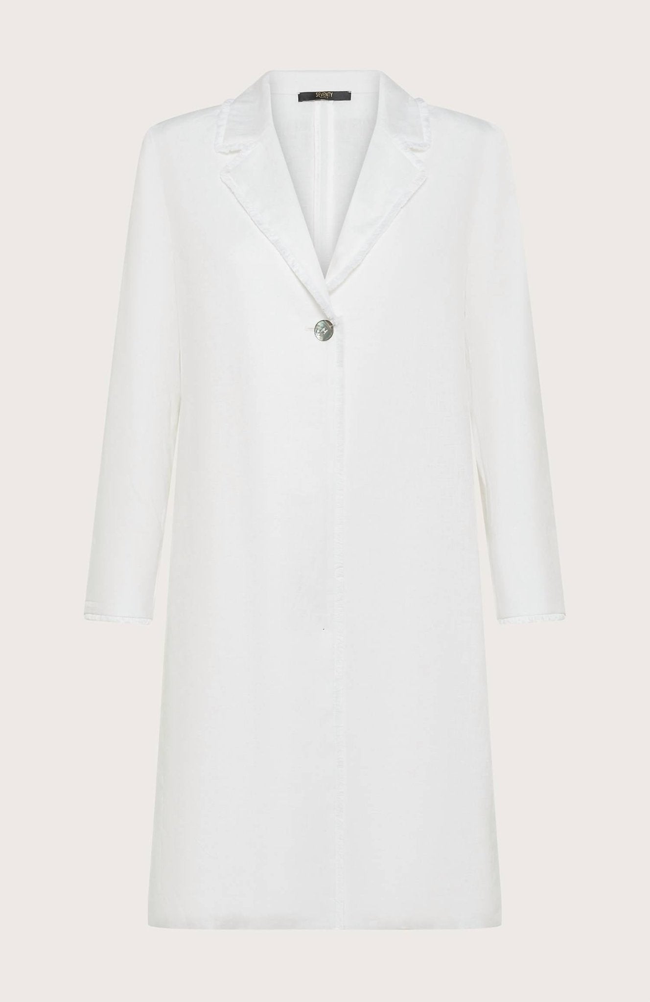 Seventy - Women's Linen Overcoat Jacket - blazers - clothing - jackets