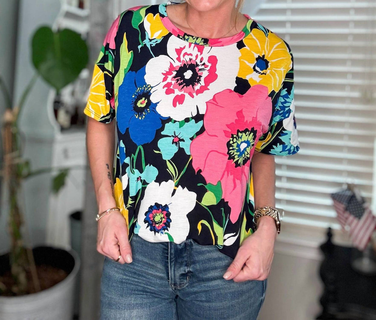 Sew In Love - Bold In Floral Top
