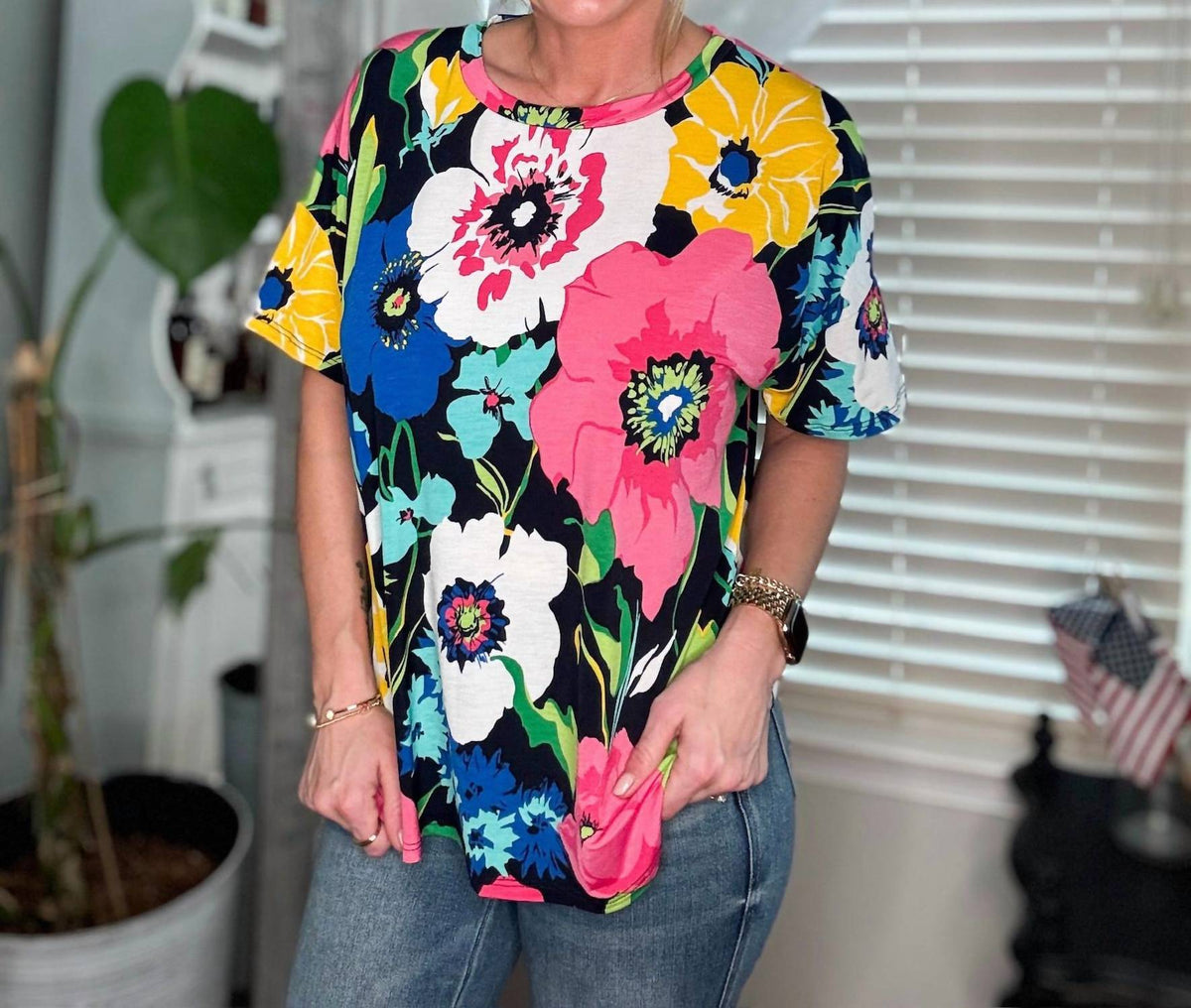Sew In Love - Bold In Floral Top