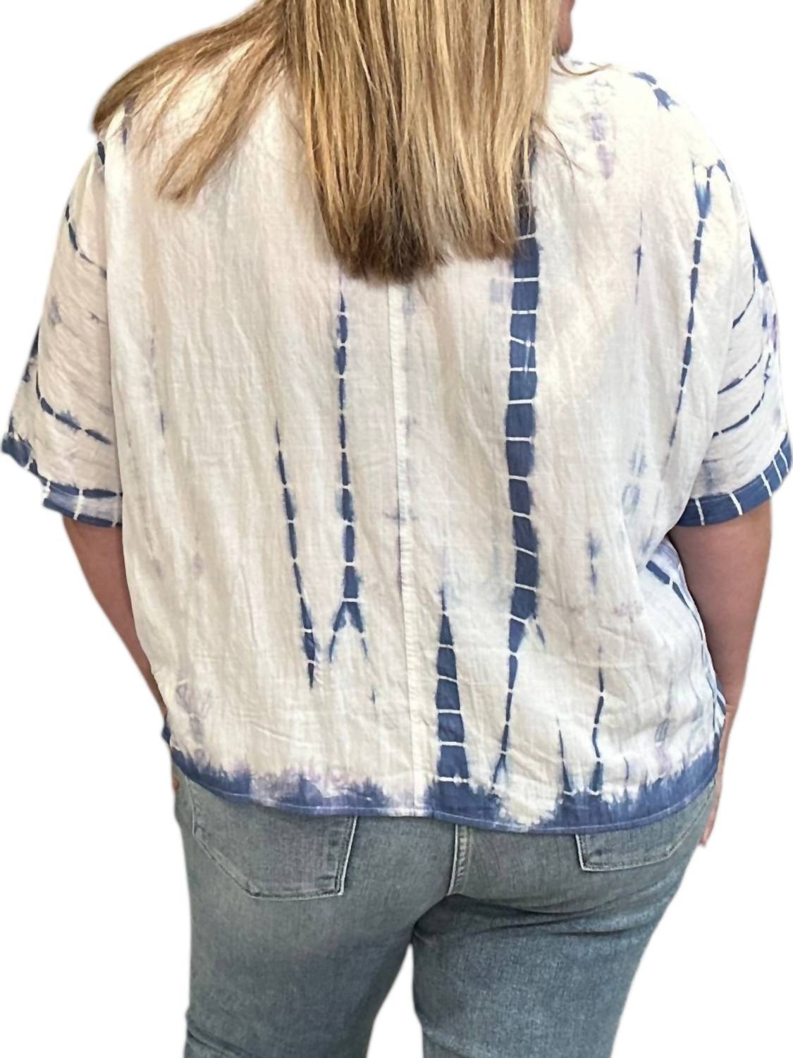 Sew In Love - Tie Dye Button Up Top