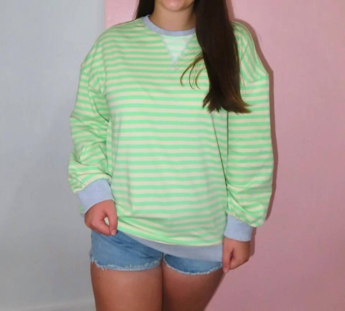Sewn And Seen - Abby Striped Sweatshirt