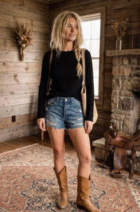 Sewn And Seen - Essential Ribbed Long Sleeve Knit Top