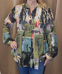 Shana Apparel - Button Front Long Sleeve Top